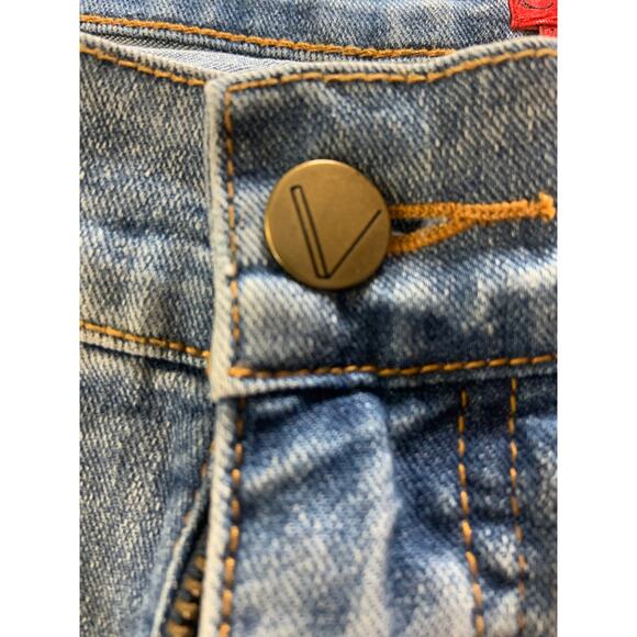 V. Cristina Capri Jeans Women’s Sz 14 Capri Gem Stones Medium Wash Stretch NEW - Picture 6 of 8